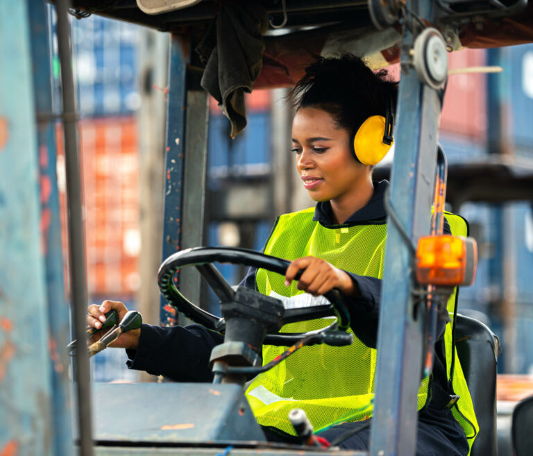 Commercial driver preparing a route plan