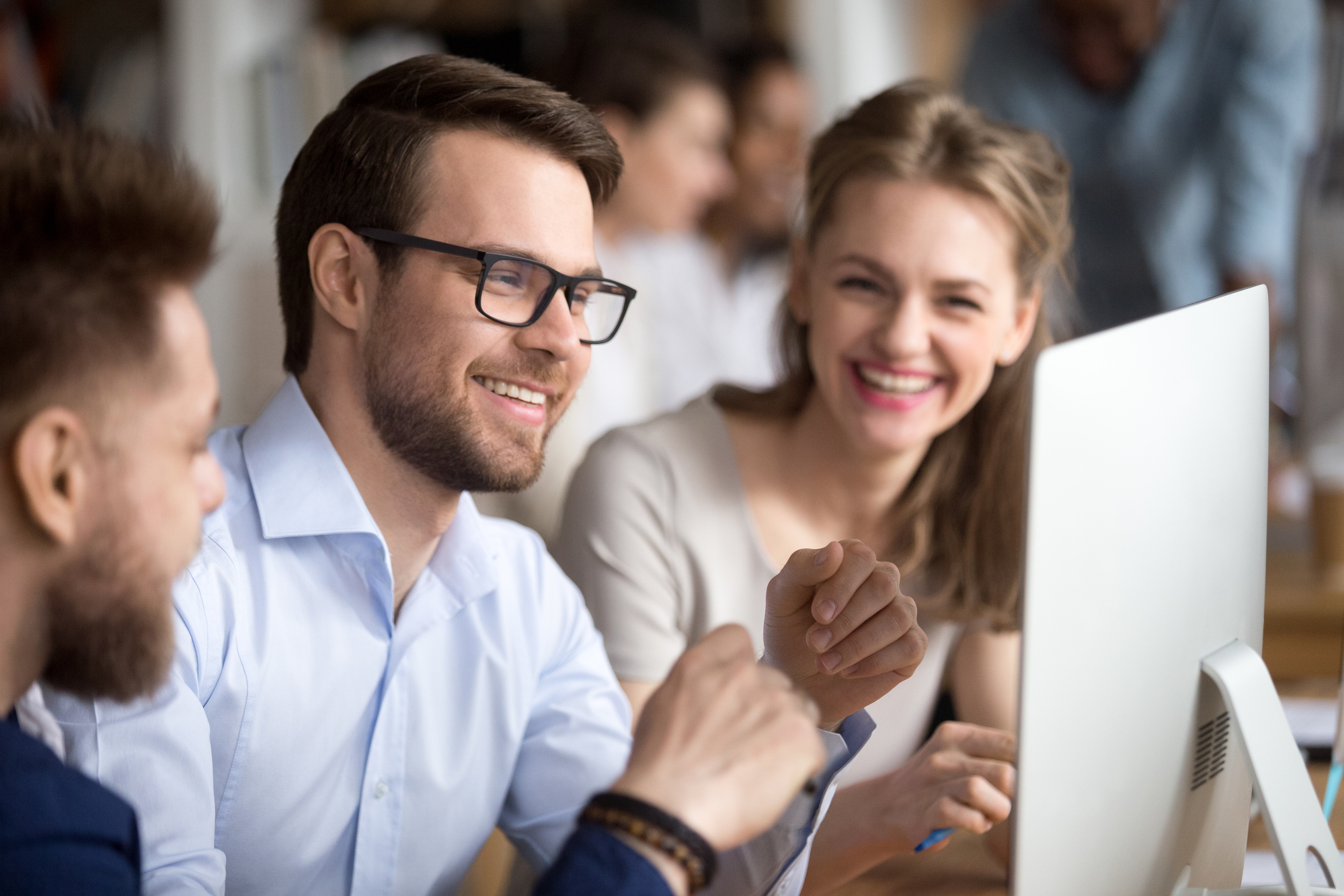 Hiring manager reviewing resume documents